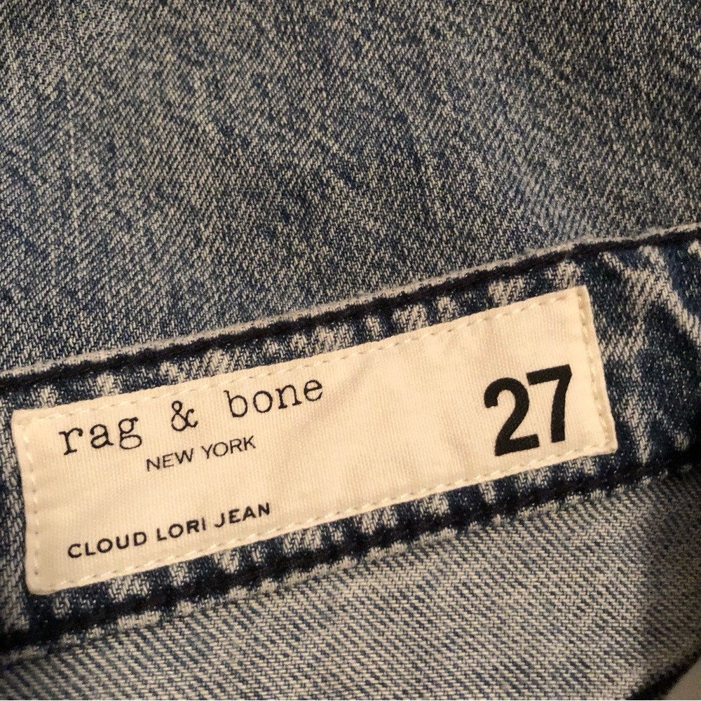 Rag & Bone The Cloud Lori Jean High Rise Dubois Wide Leg Soft Denim - Picture 5 of 7